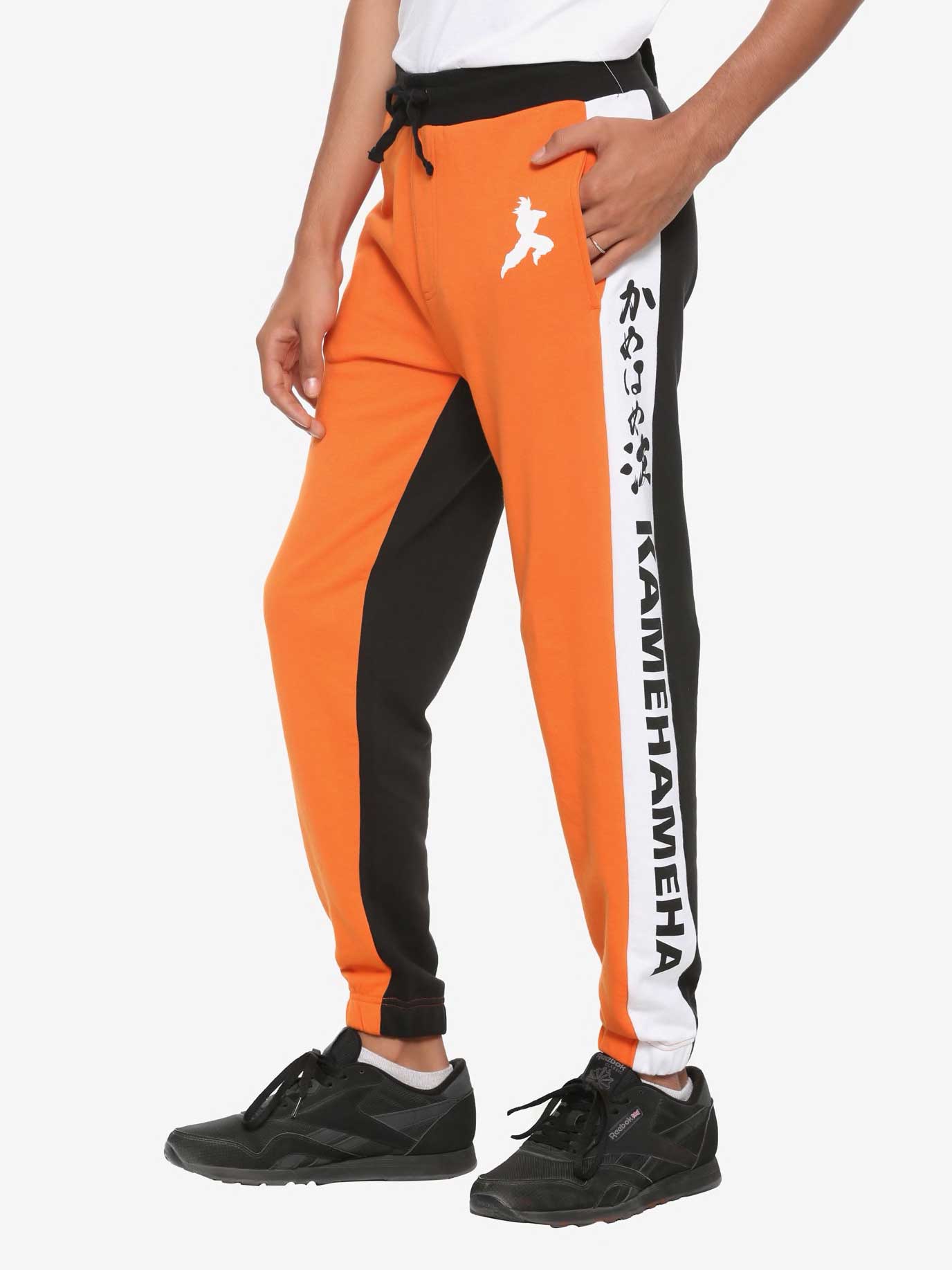 Orange and White athletic pants