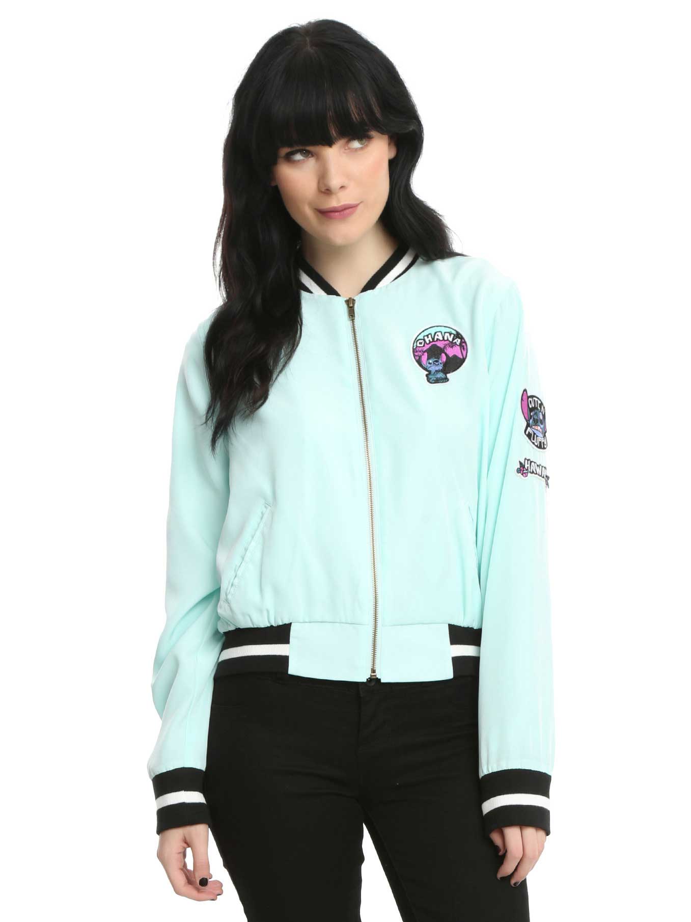 sea foam green Ohana zipper jacket