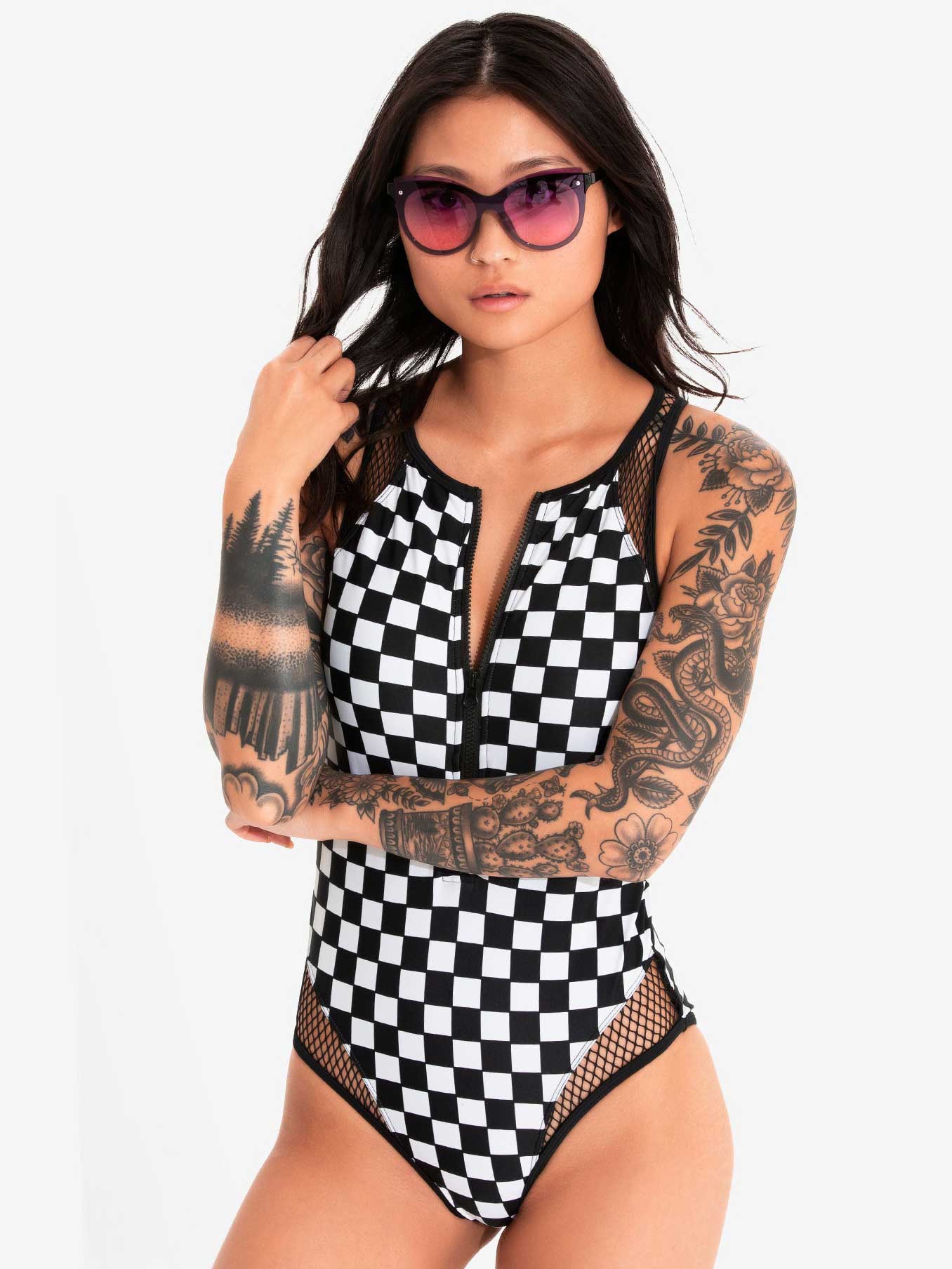 Racing Checkered Flag One Piece