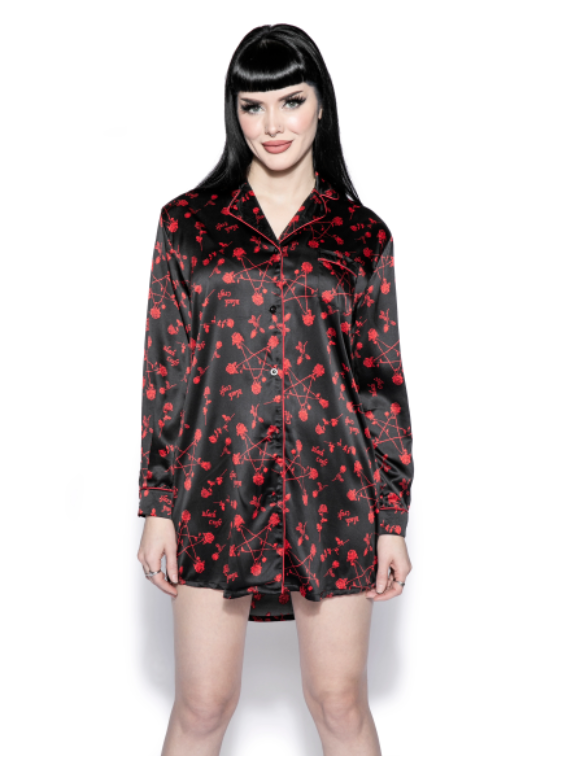 Button down night shirt